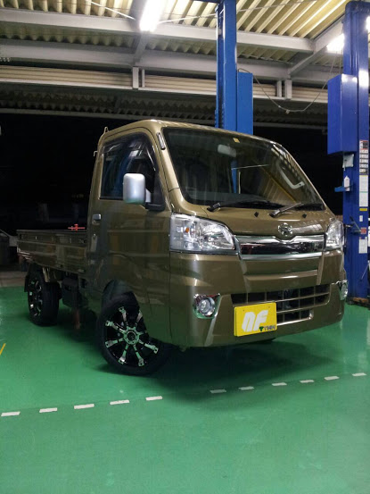 軽トラに１５インチ ｜ ニュース｜ナカダファクトリー｜新車販売から車検・板金・チューニングまで車の事ならお任せ下さい。